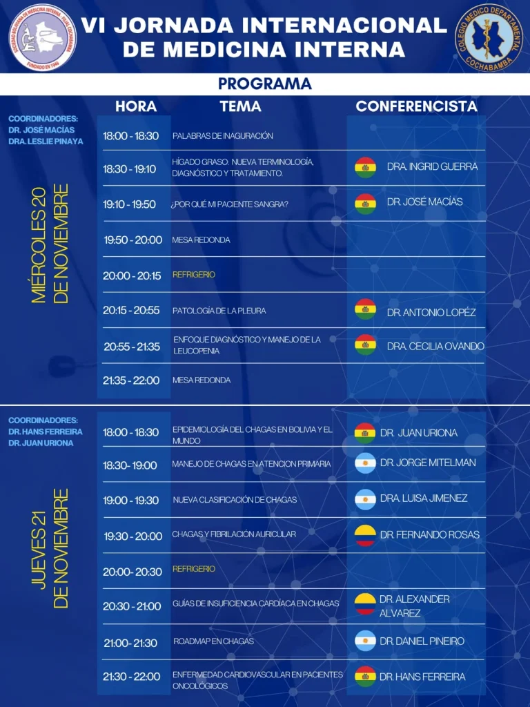 VI JORNADA INTERNACIONAL DE MEDICINA INTERNA | Noticias y Eventos