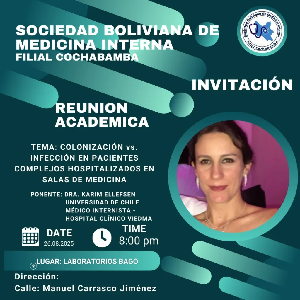 SOCIEDAD BOLIVIANA DE MEDICINA INTERNA | DRA. KARIM ELLEFSEN | Noticias y Eventos