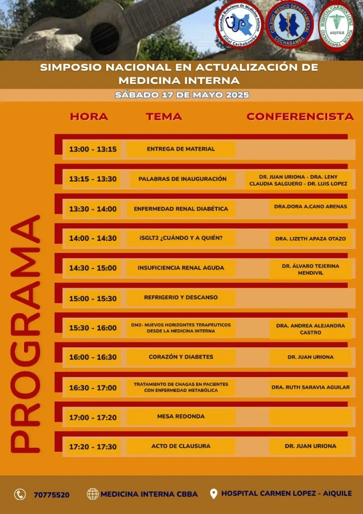 SIMPOSIO NACIONAL EN ACTUALIZACIÓN DE MEDICINA INTERNA | Noticias y Eventos